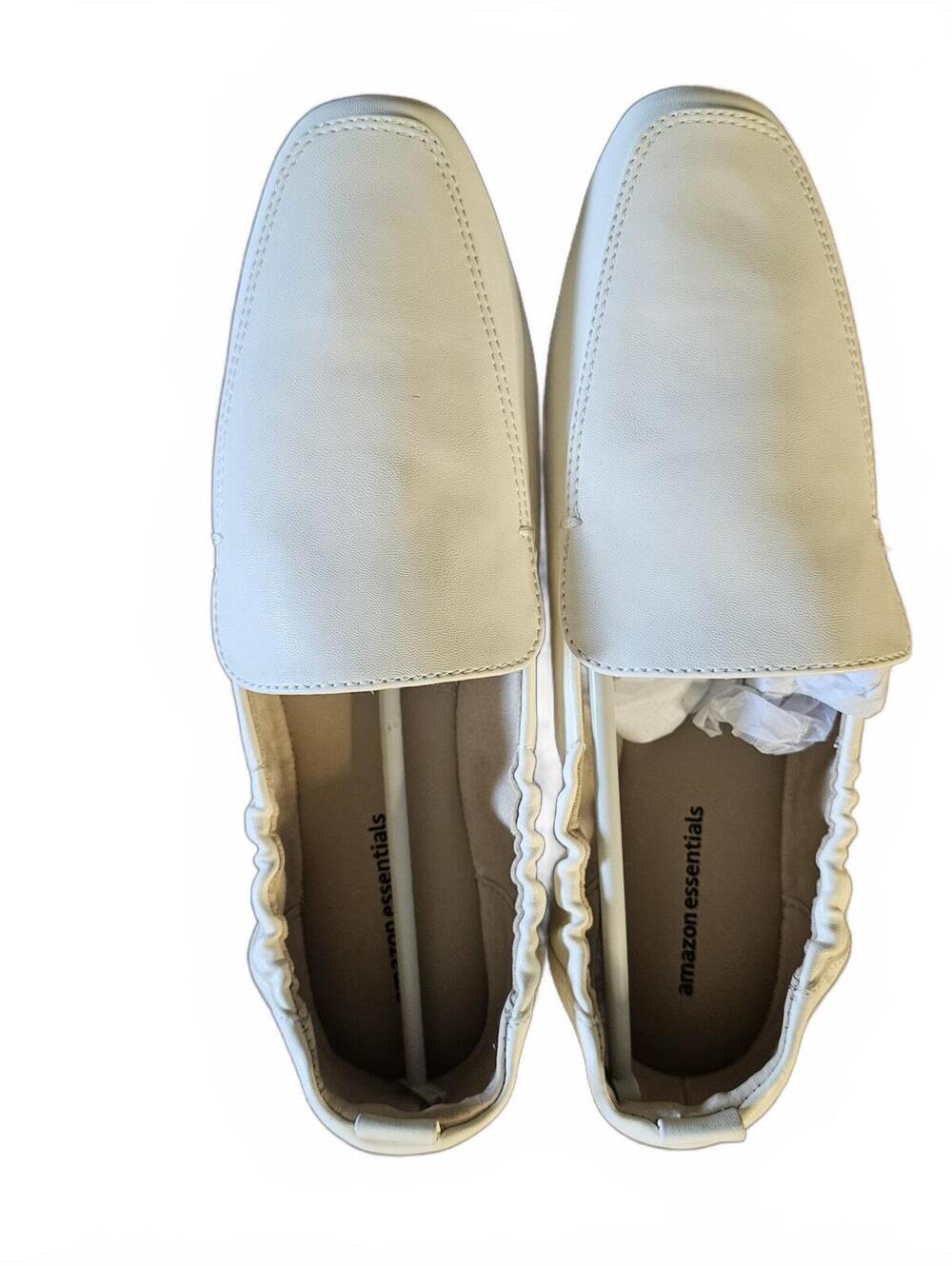 Amazon Essentials White Slip-On Loafers Size US 8.5